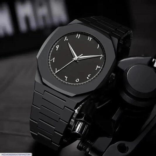 Black Arabic Aura Watch