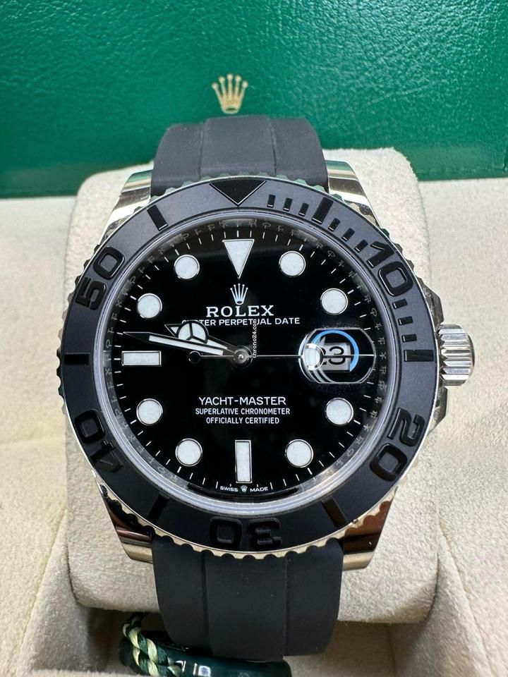 Rolix Men’s Formal Black With Golden , Silver Dail Watch