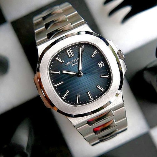 Mens Branded Watch Black Dial - Stainless Steel